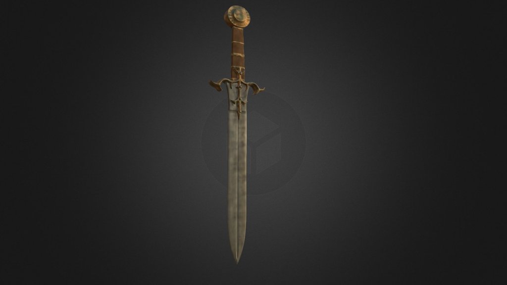 King Slayer Old Rusted and damaged 3d model