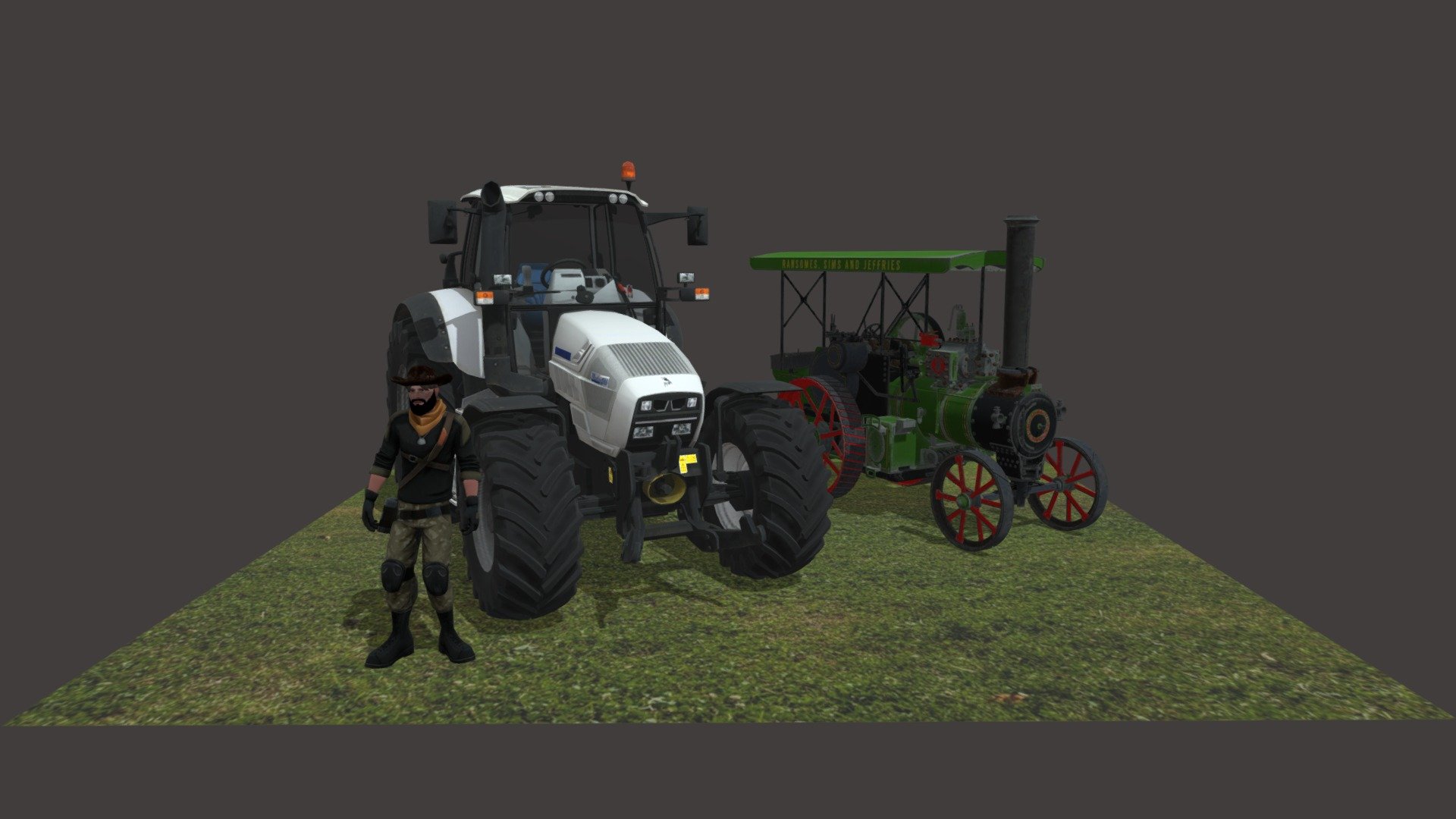 A Modern Agricultural Worker-944 3d model