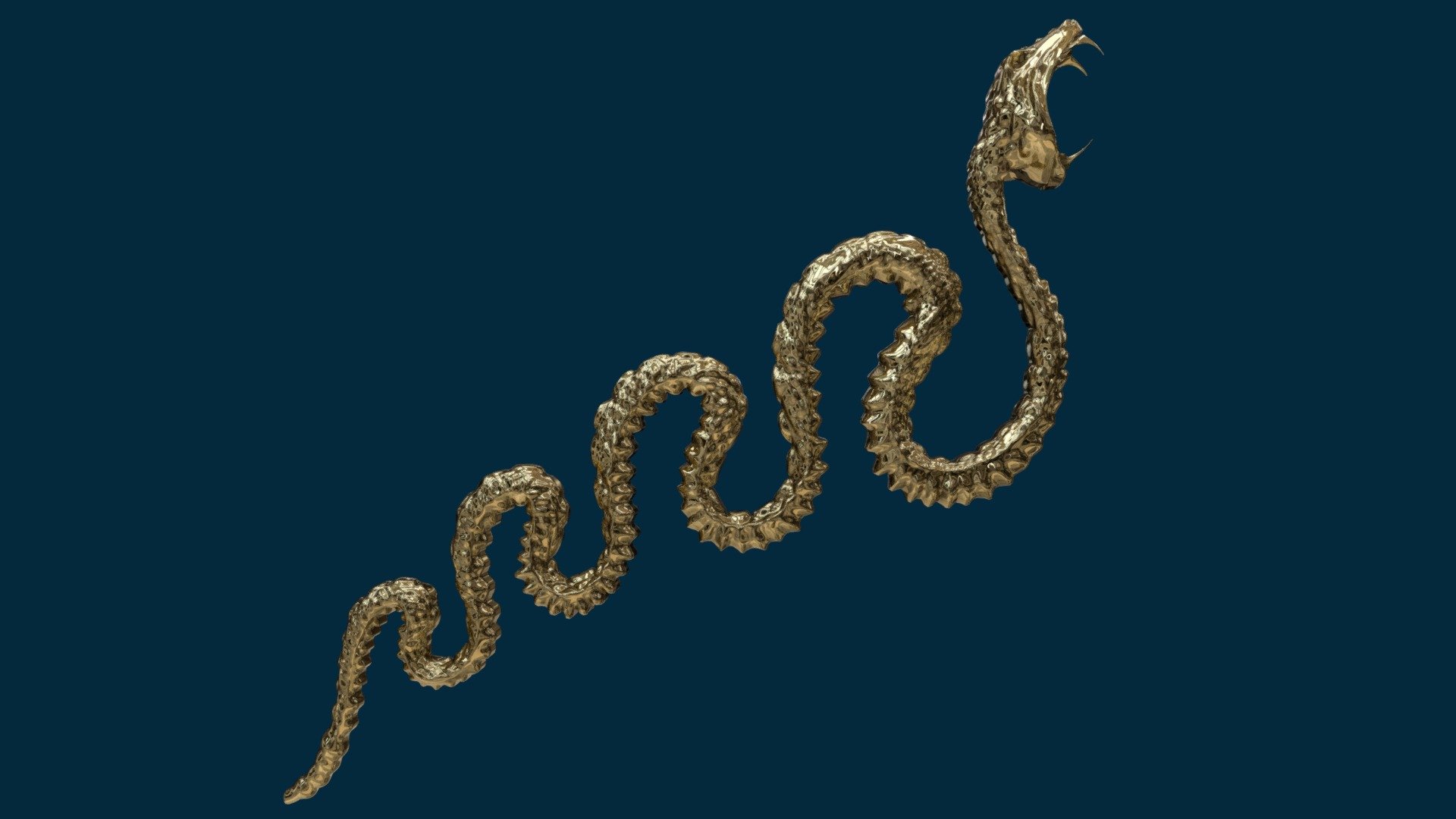 GOLDEN SNAKE 3d model