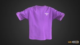 Purple short sleeve T-shirt