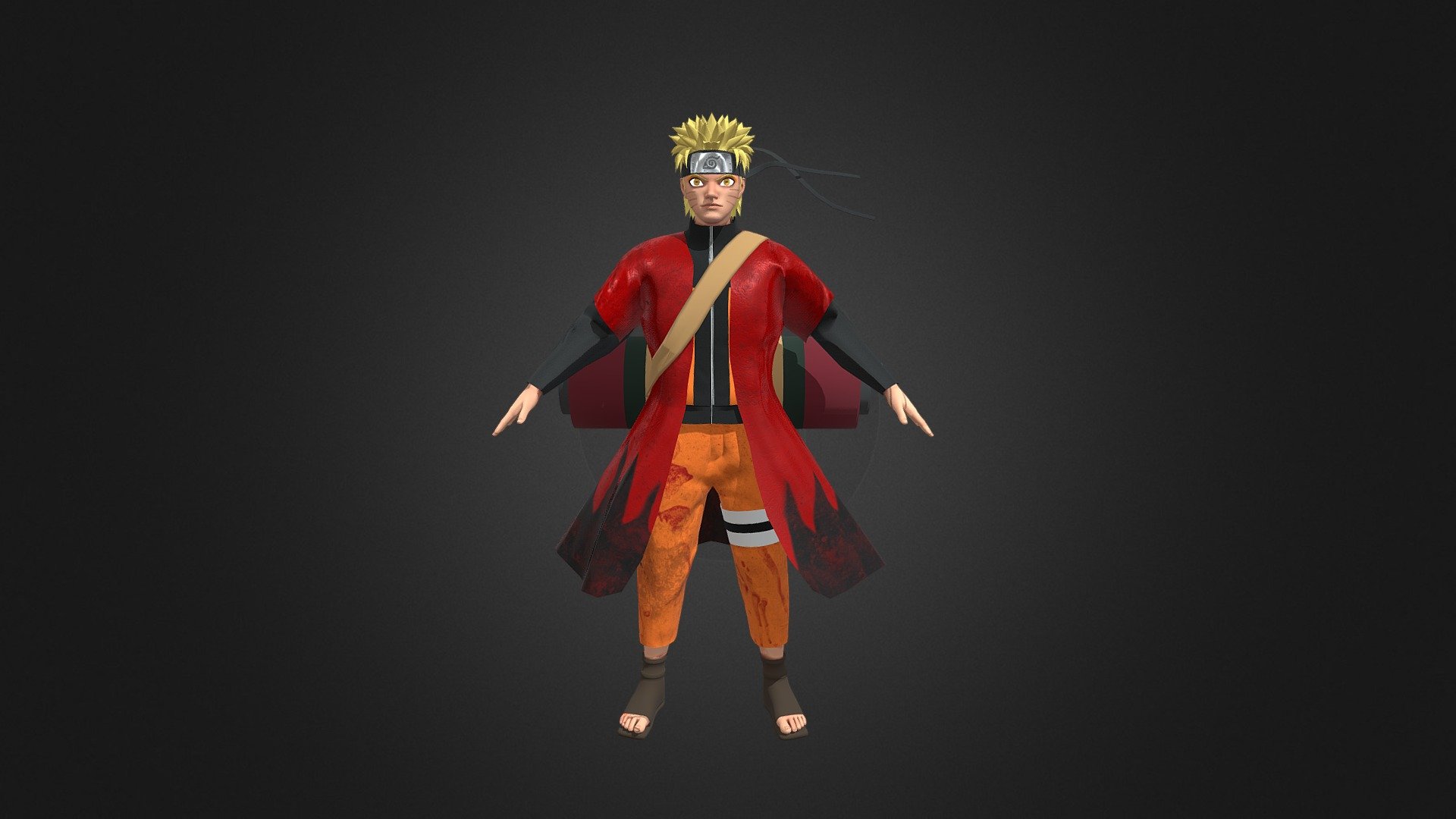 Naruto Sage Mode 3d model