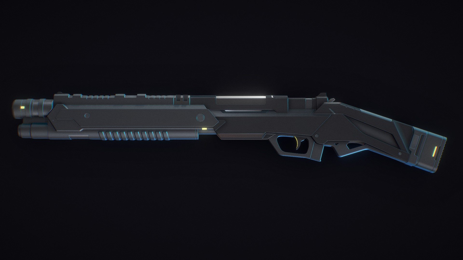 SCIFI Shotgun 3d model