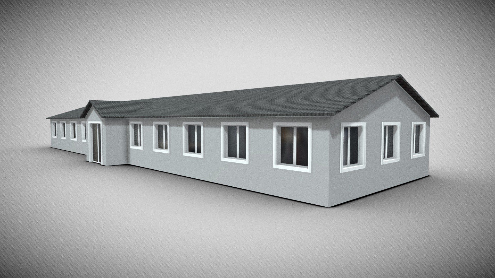 3D Modern Building 1 3d model