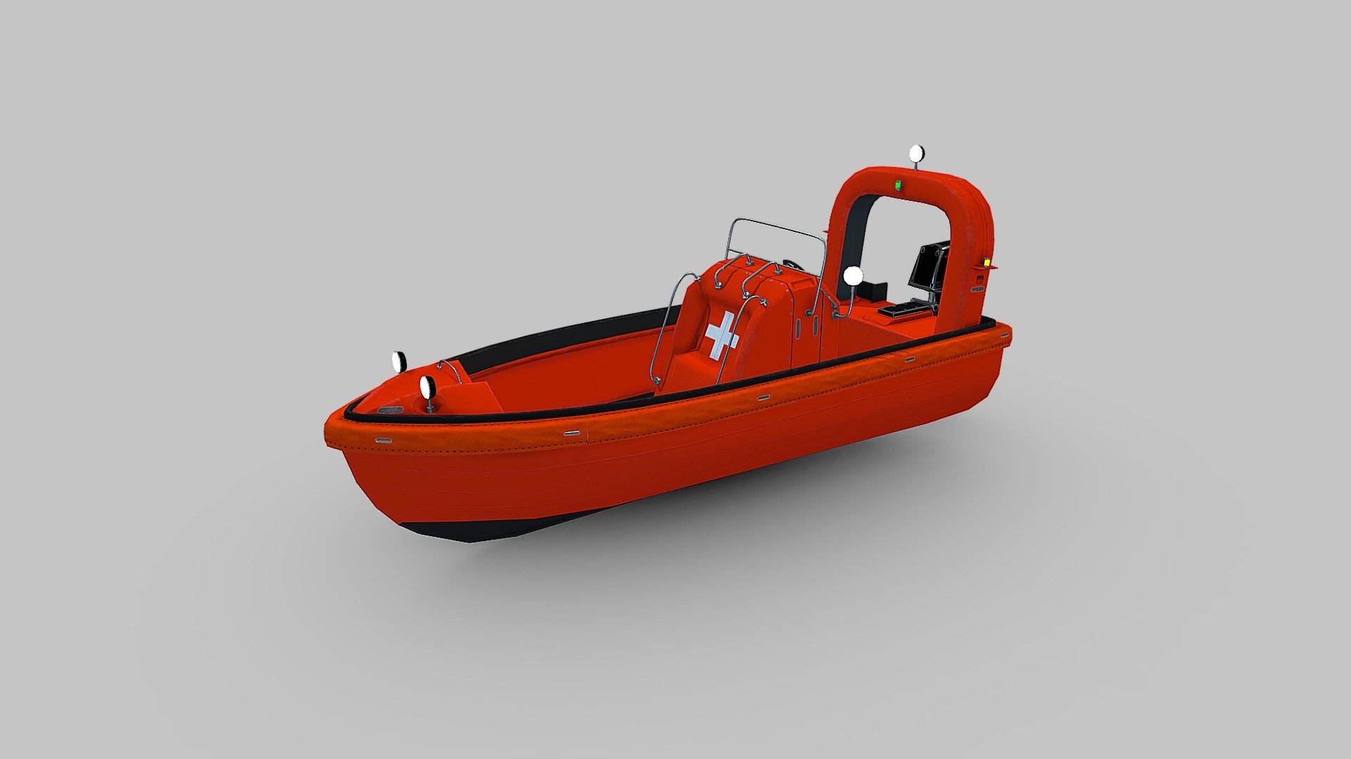 Fast Rescue Boat 3d model