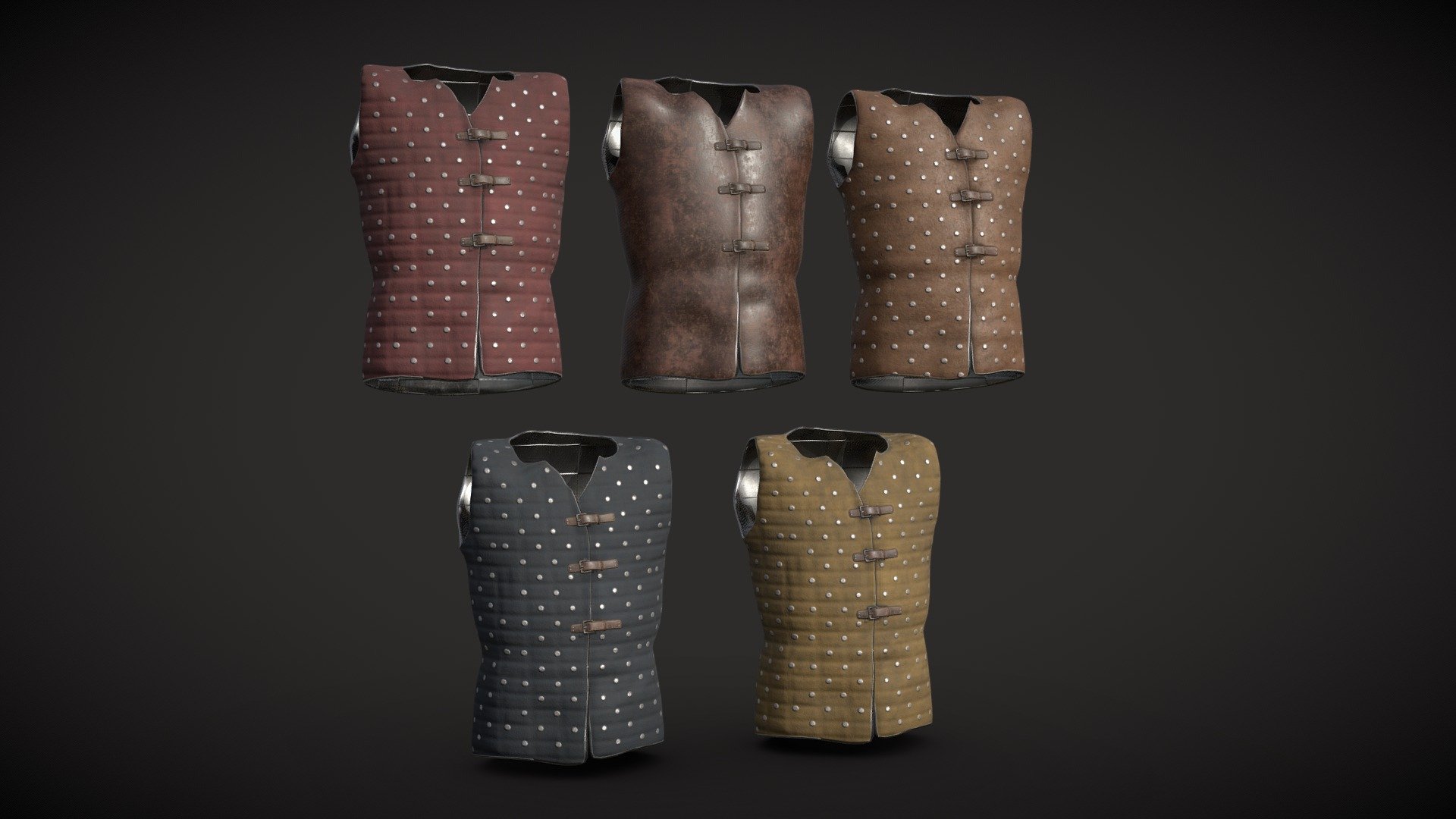 Medieval Brigandine Armour 3d model