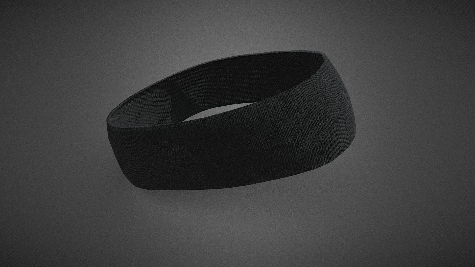 Black Headband 3d model