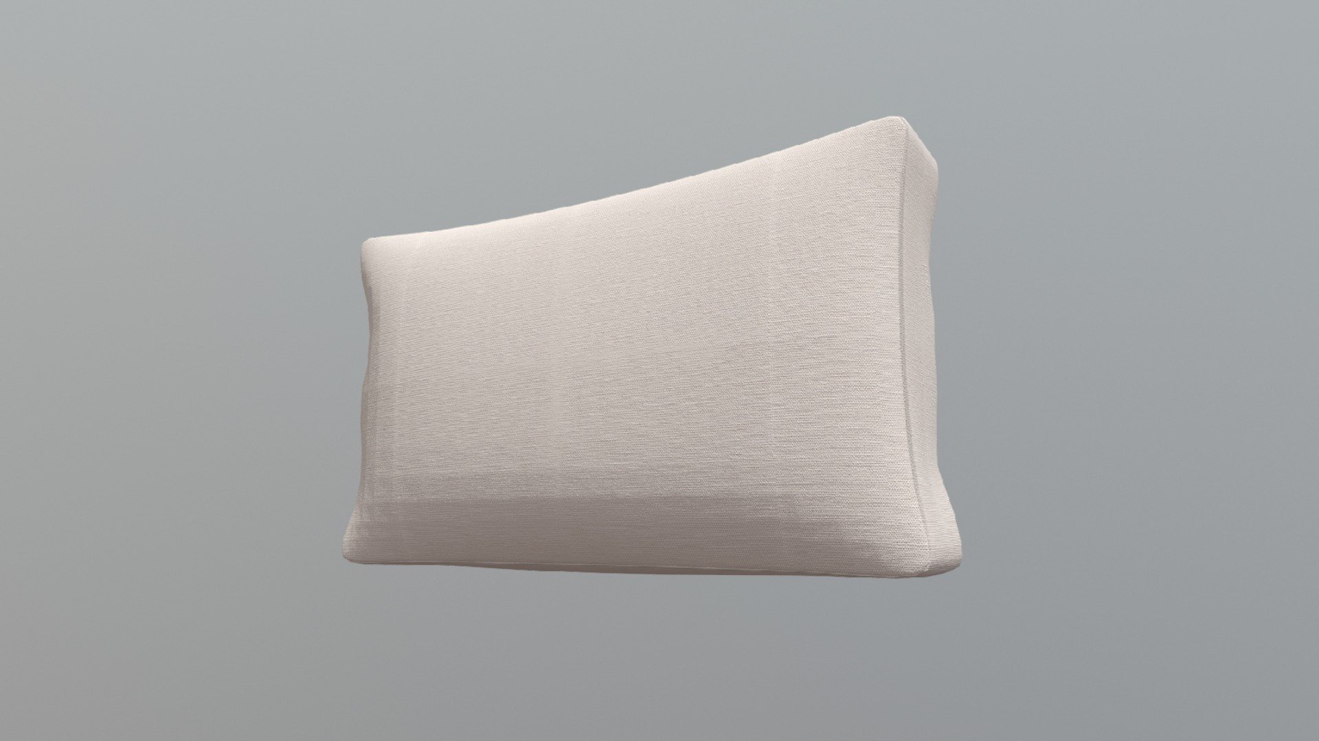 Glass Beach Back Cushion Taupe 3d model