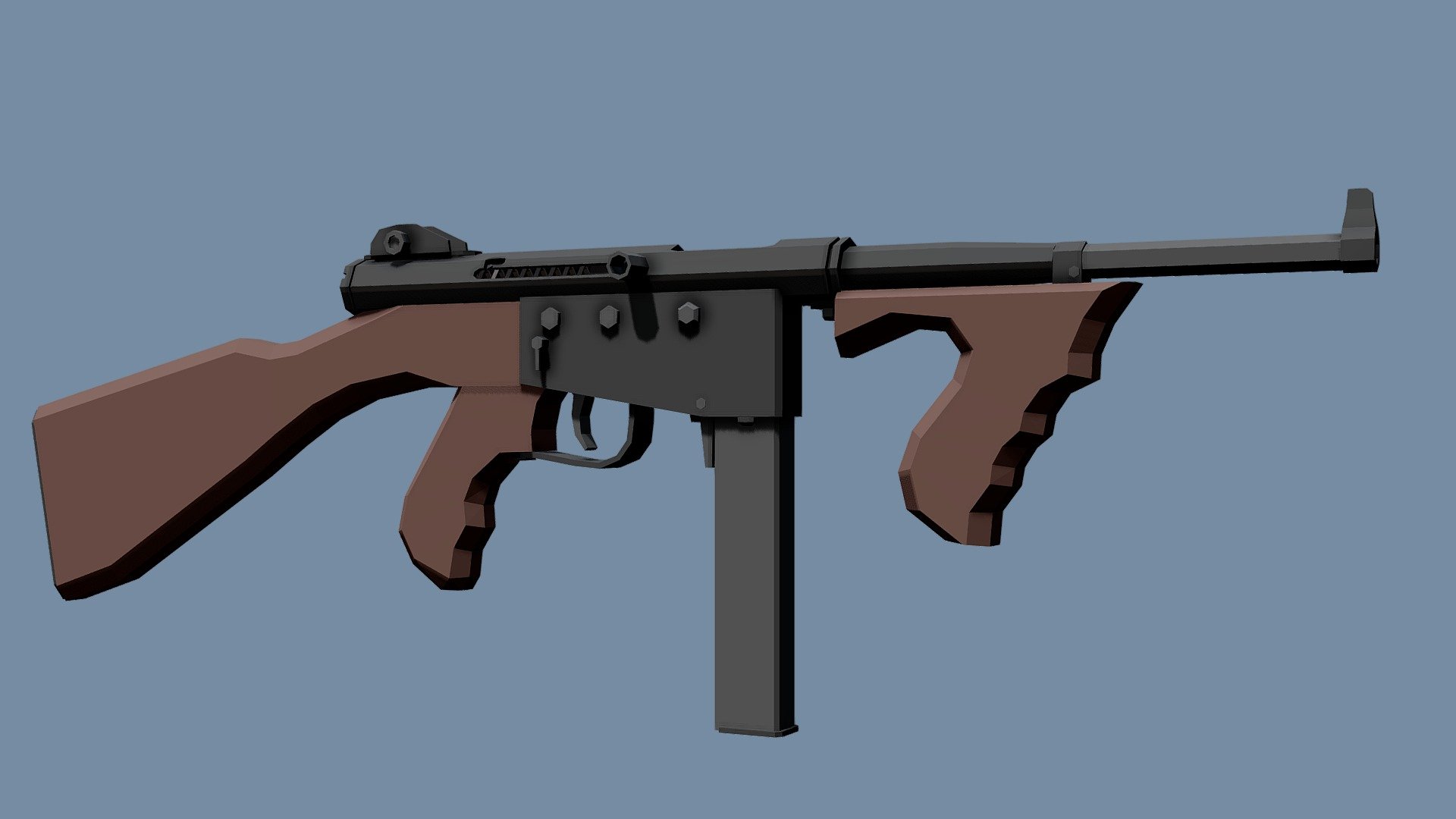 Low-Poly Ingram Model 6 3d model