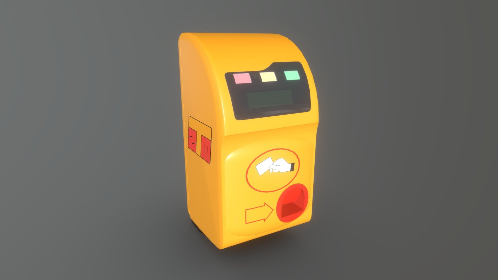 Kasownik ZTM Warszawa | ZTM Warsaw Validator 3d model