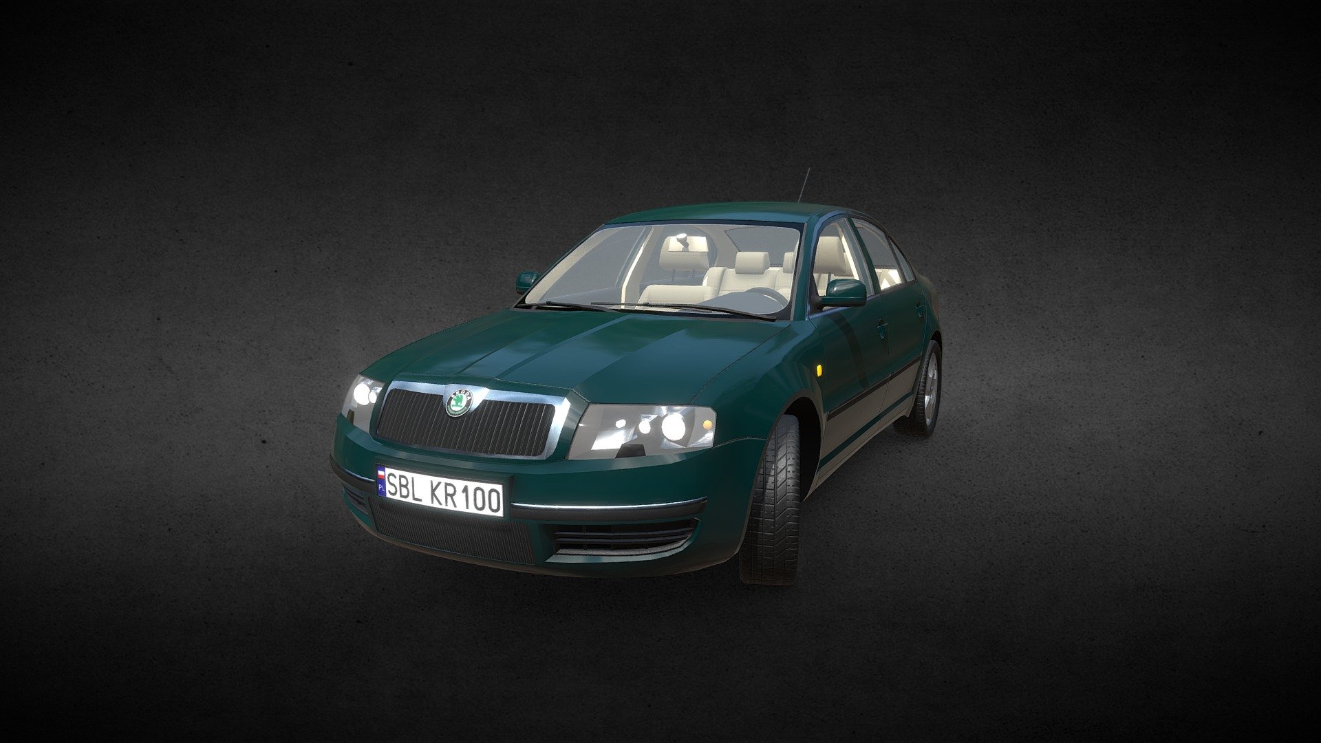 2001 Škoda Superb (B5, LP) 3d model