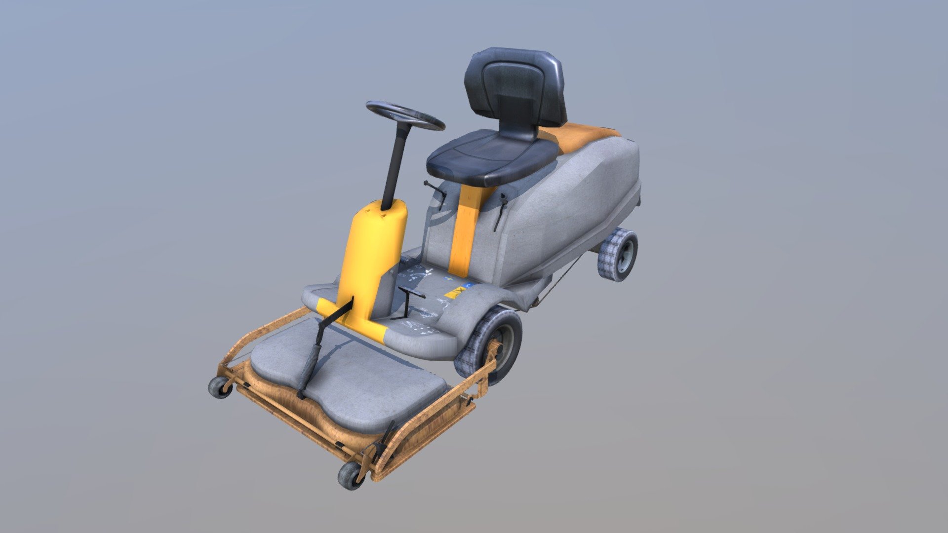 Stiga front mower 3d model