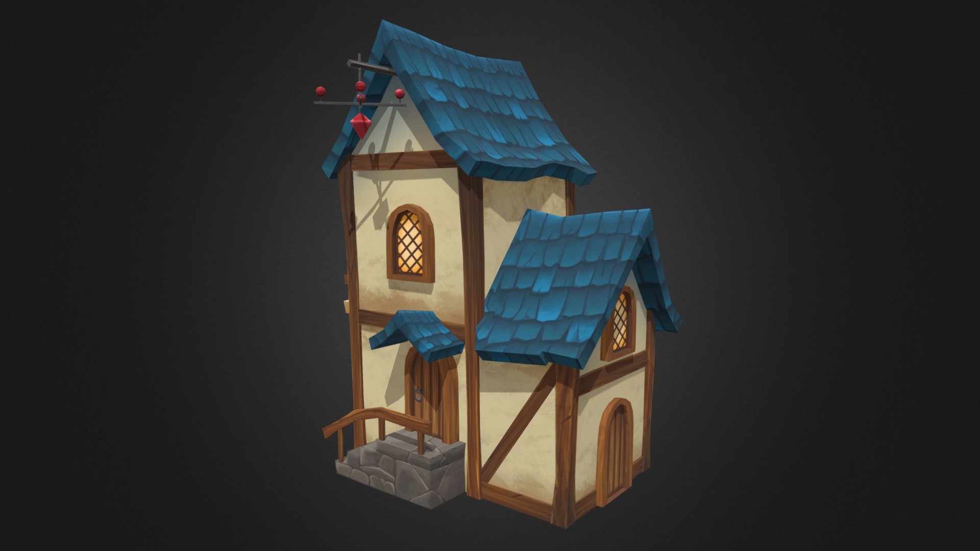 Fantasy House 3d model