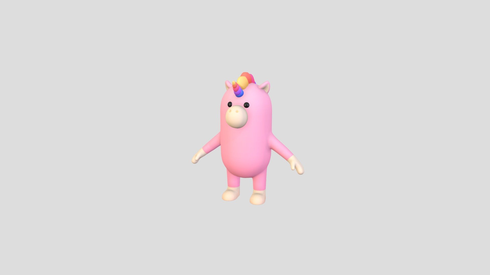 Unicorn Character 3d model