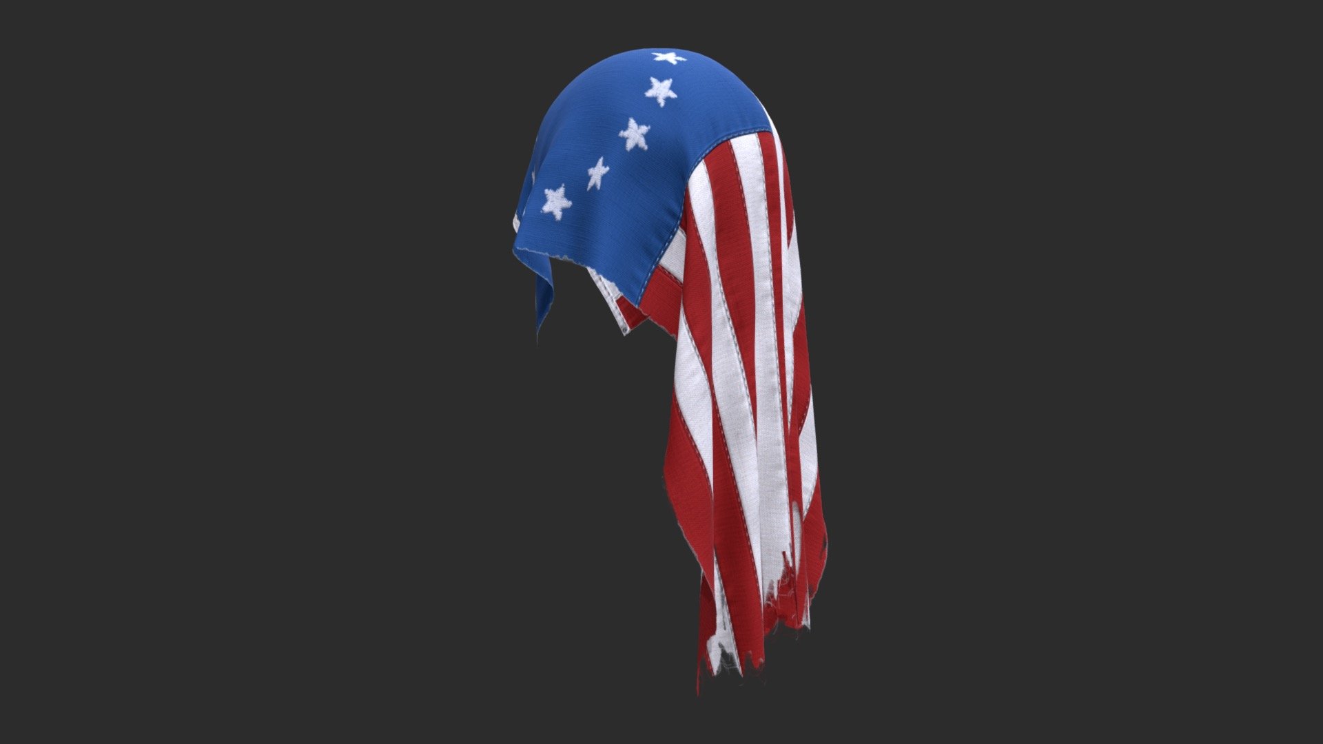 Betsy Ross flag 3d model