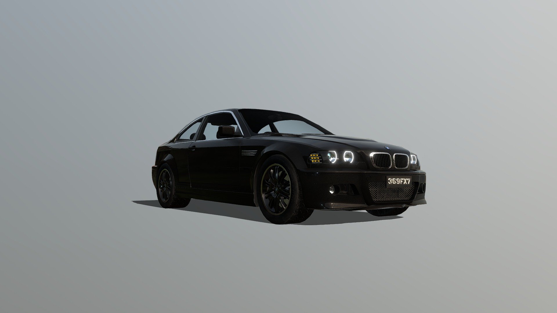 BMW E46 M3 Sports Car 3d model