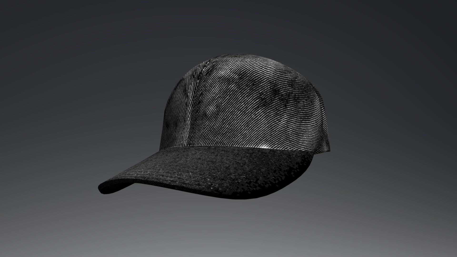 Baseball Cap (Black) 3d model