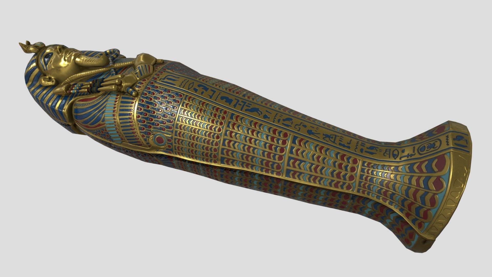 Golden Sarcophagus 3d model