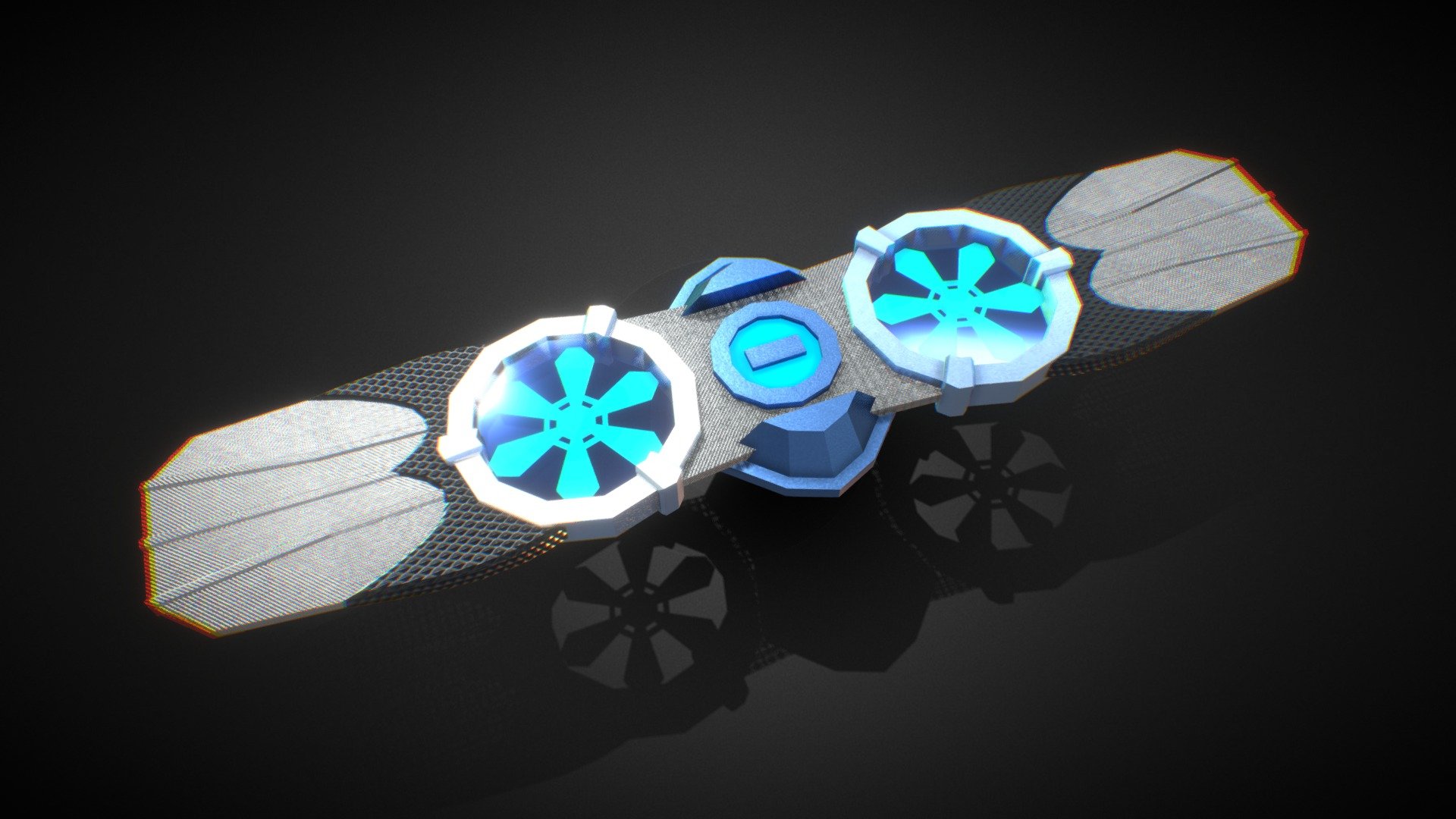 Cyberpunk Hoverboard 3d model