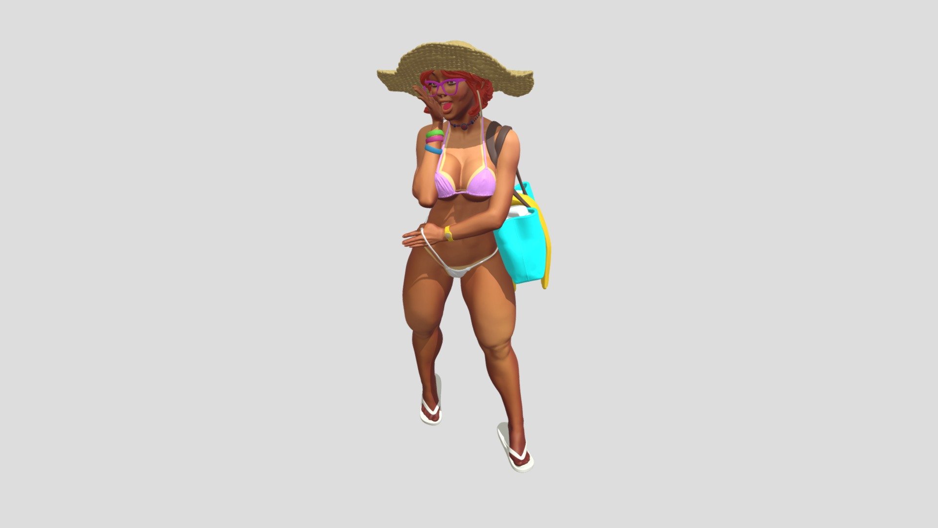 Ipanema girl 3d model