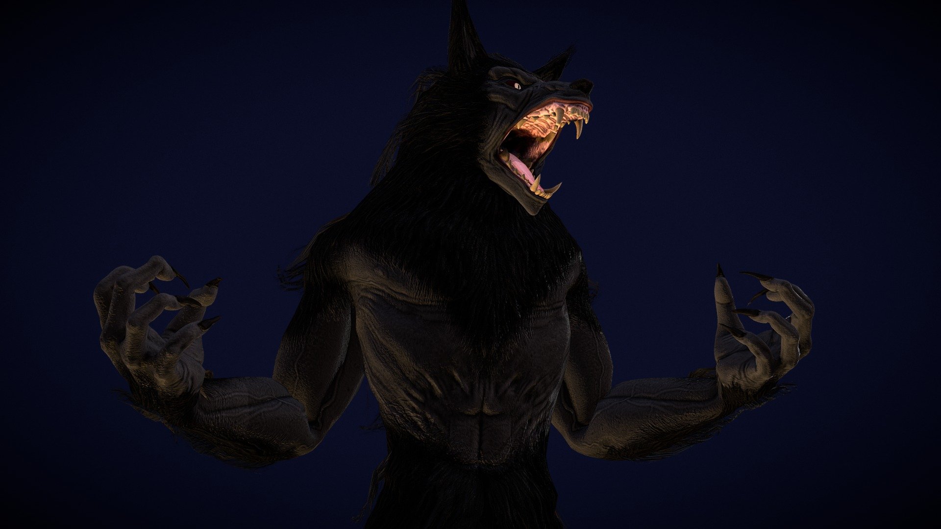 Werewolf from Horror Legends 3d model