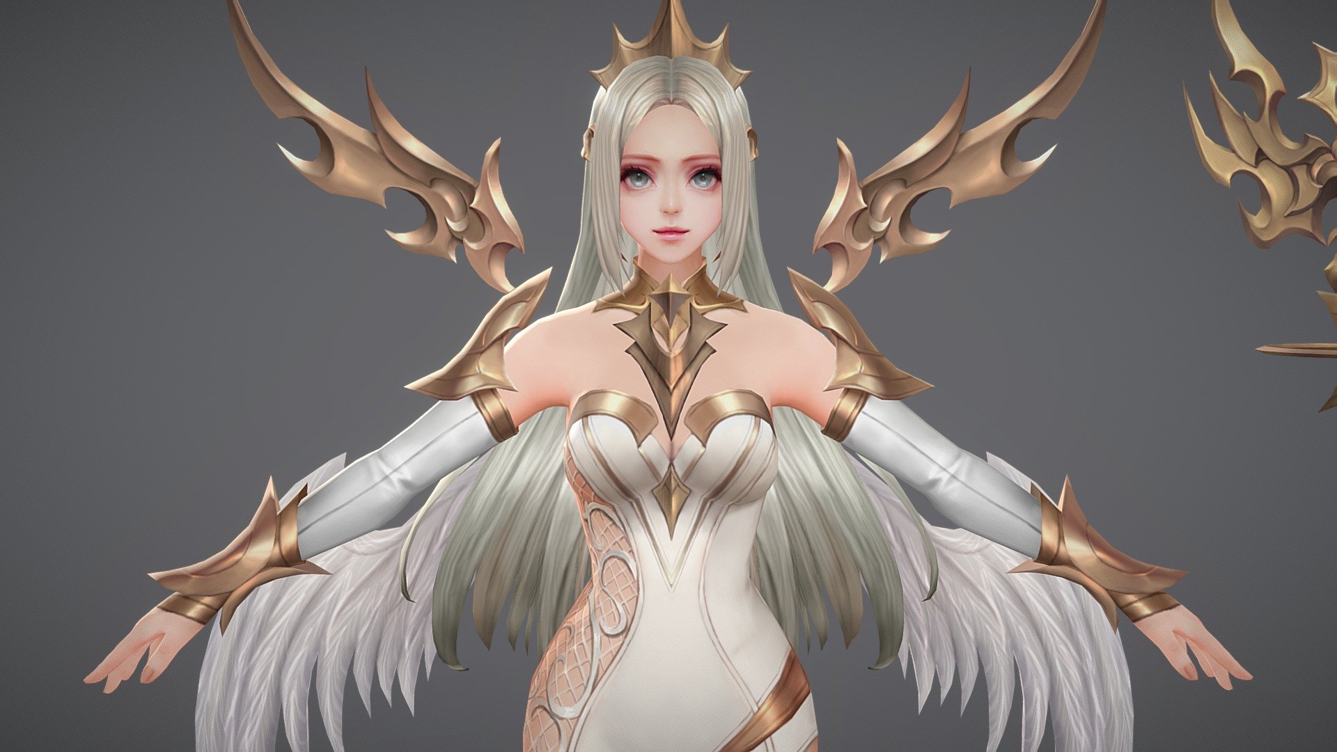 Dragon sky Goddesss_03 3d model