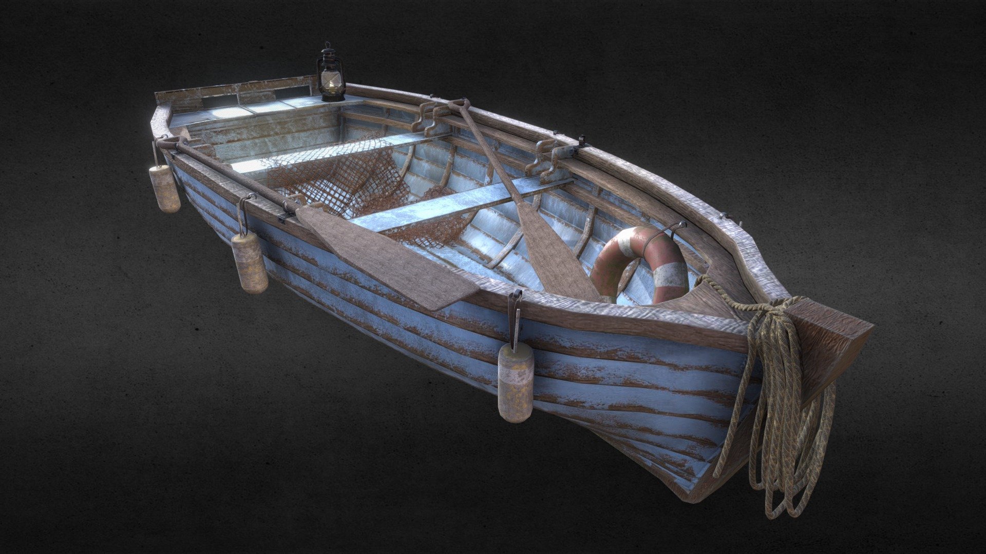 Fishing boat 3d model