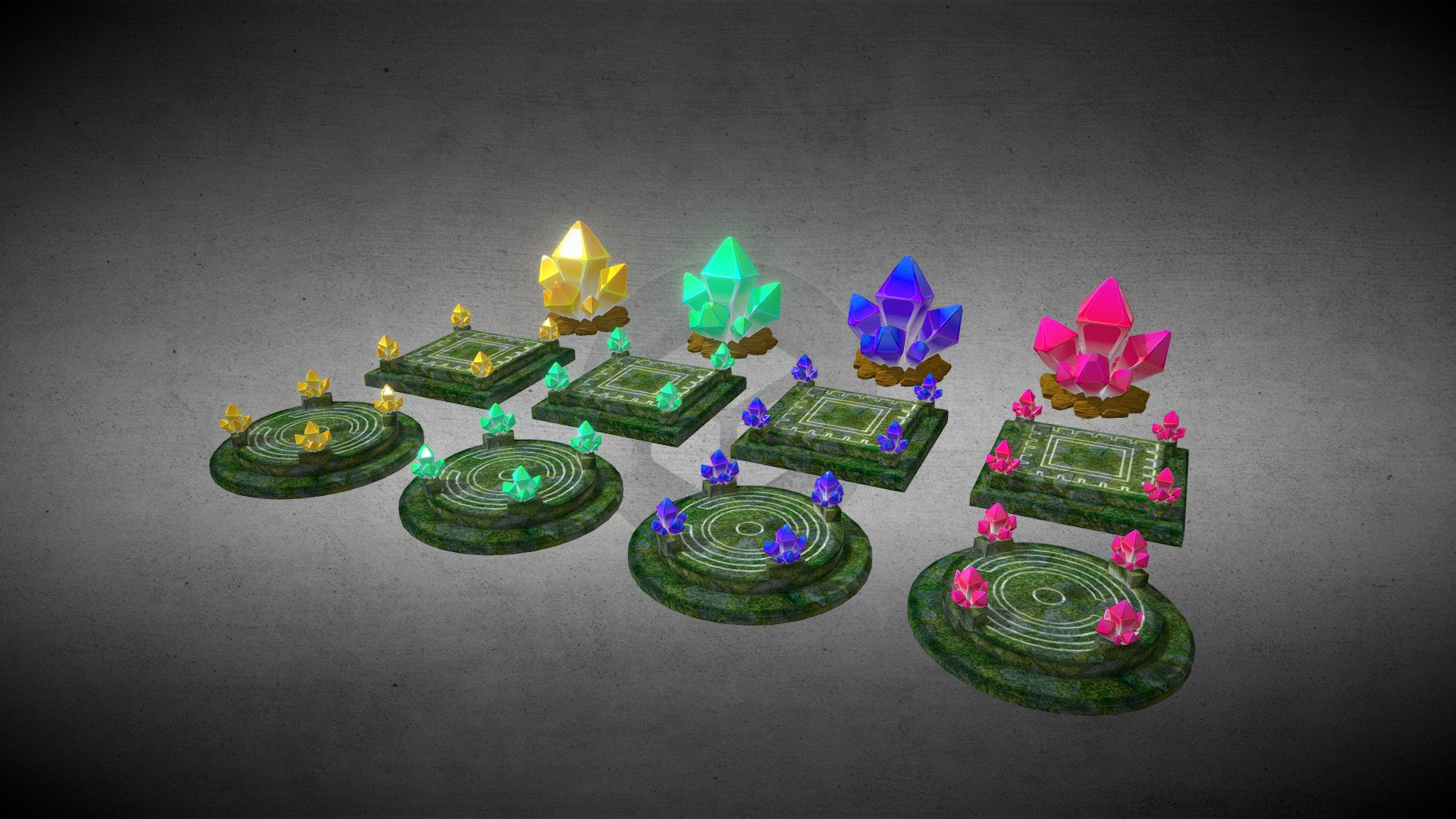 Crystal Pack 3d model