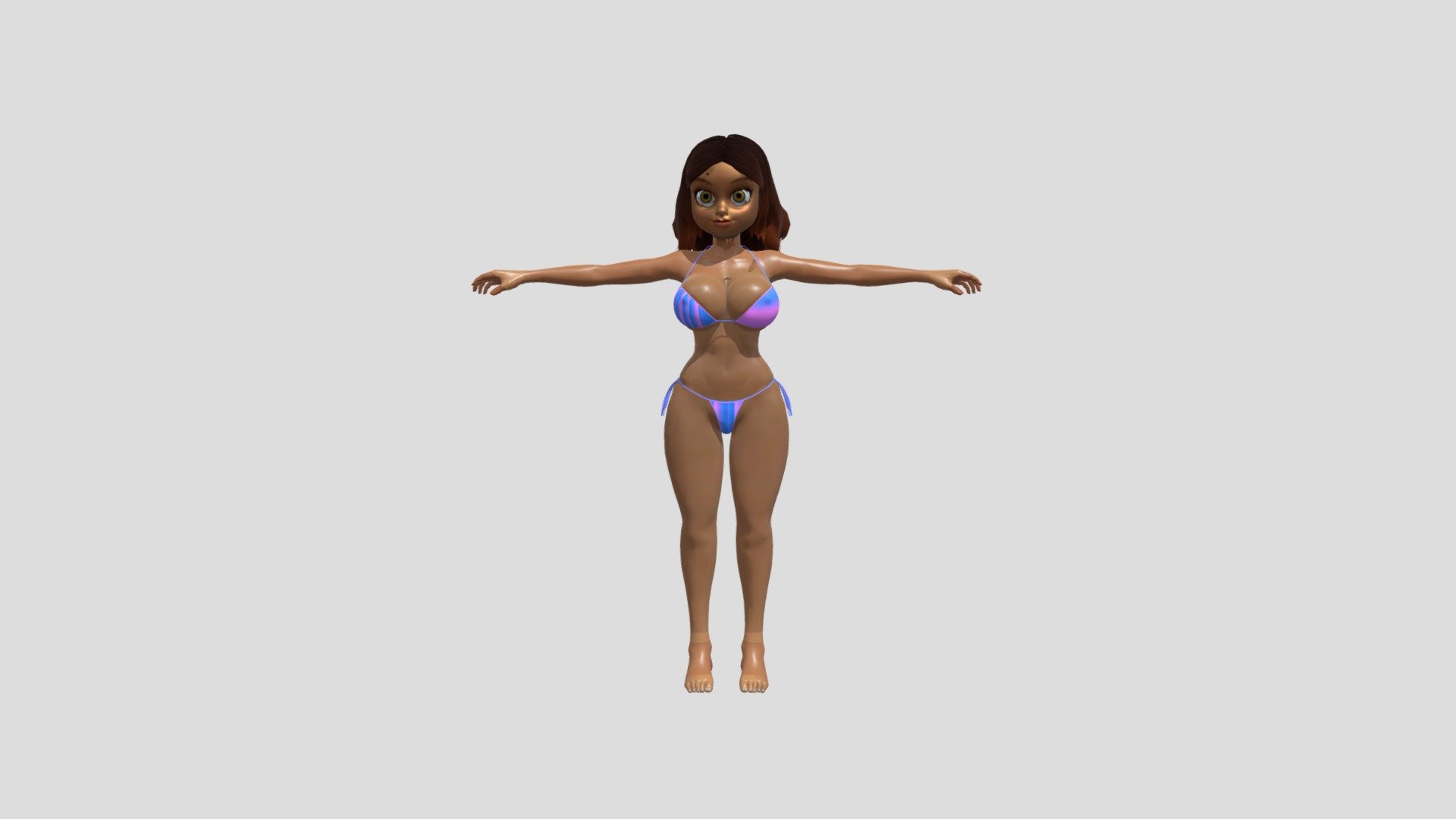 Alya Bikini 3d model