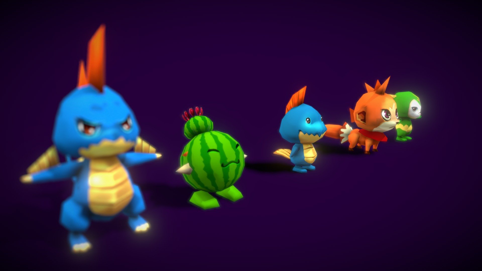 Character Monster MM 3d model