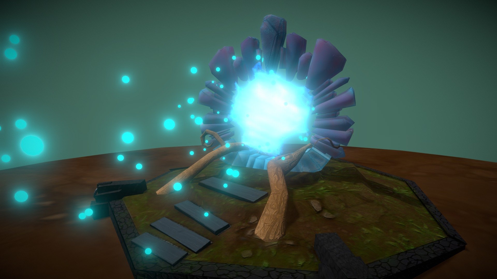 Environment scene: Original Portal 3d model