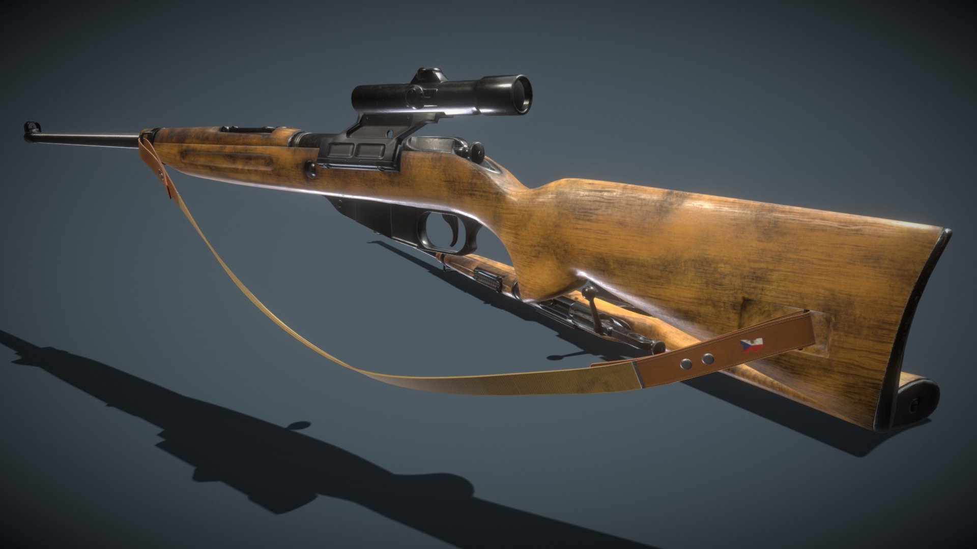 vz.54 sniper rifle 3d model