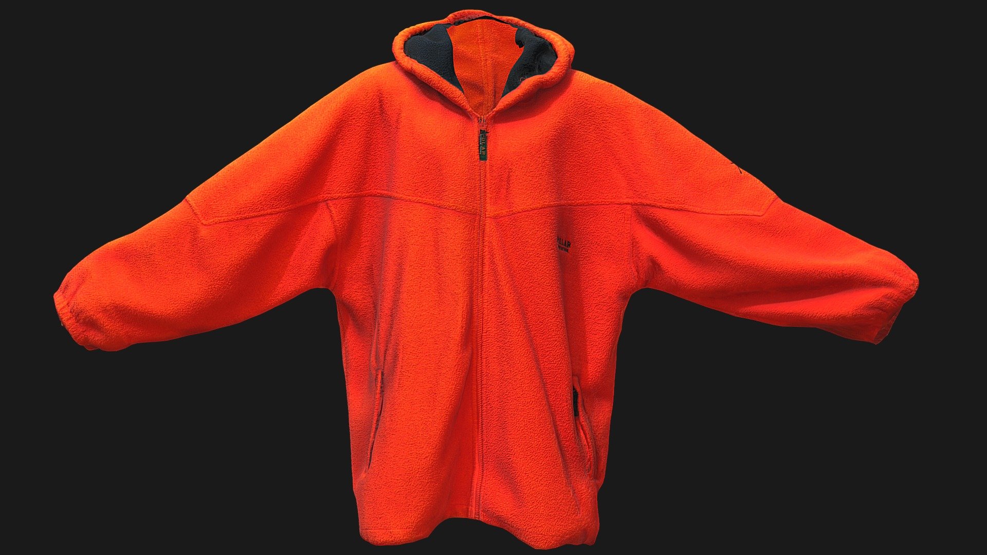 Butane orange polar fleece 3d model