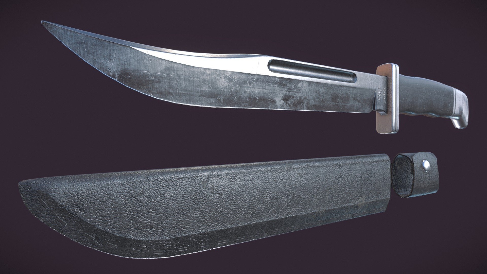 BUCK 120 General Knife 3d model