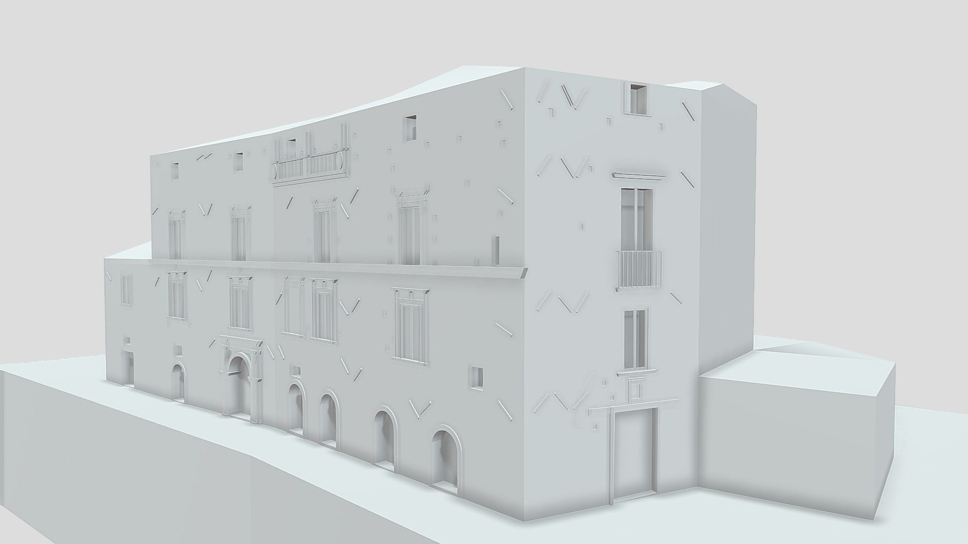 3D PALAZZO PIGNATELLI 3d model