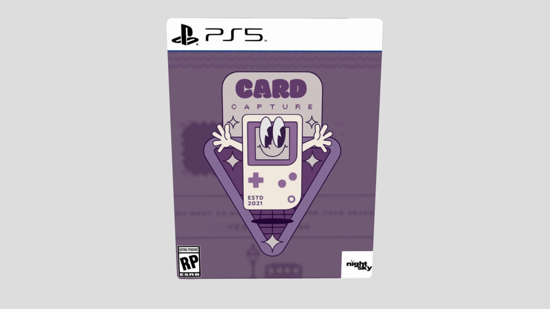 Card Capture PS5 Game Case 3d model