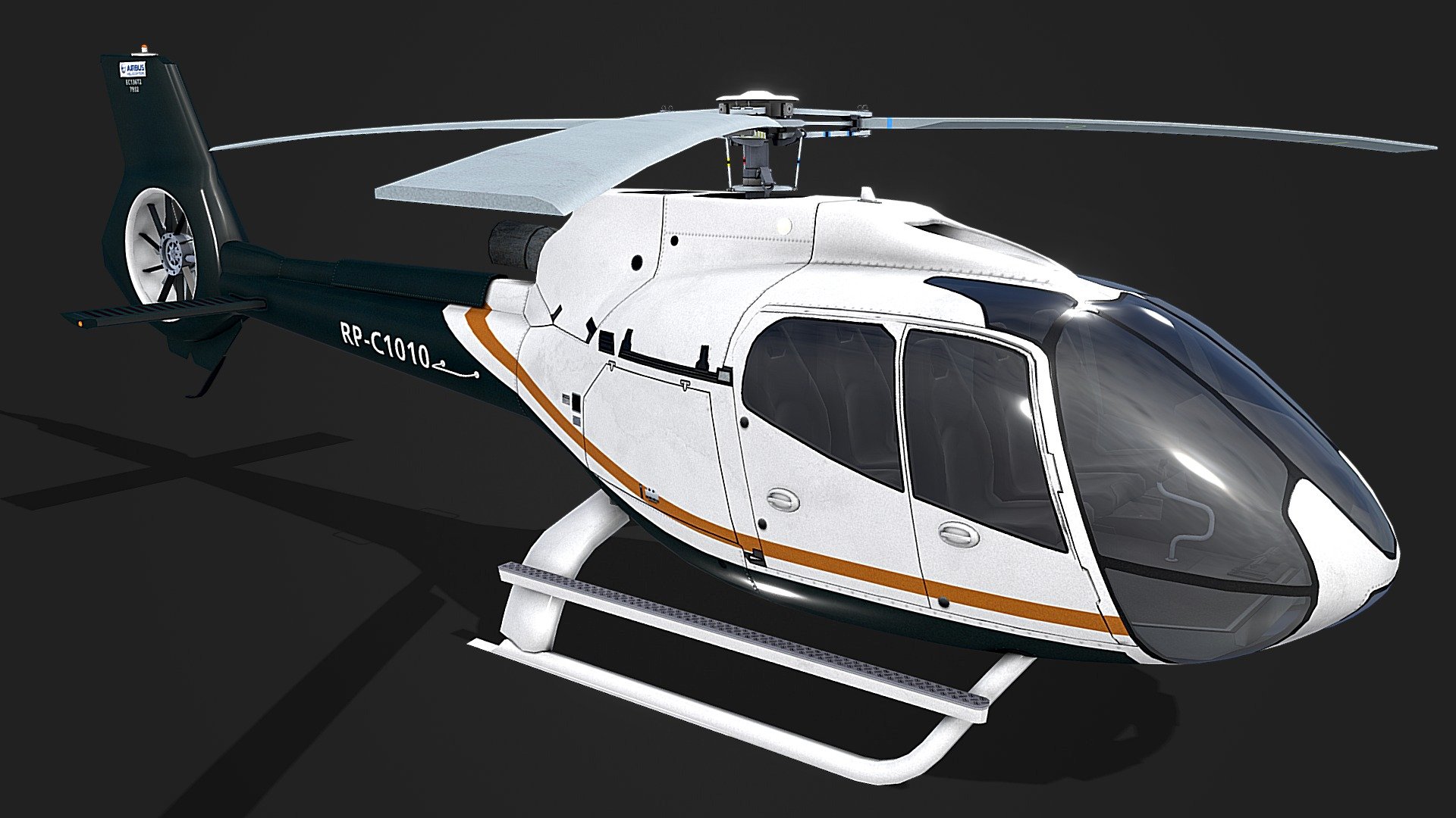 Low Poly Airbus H130 3d model