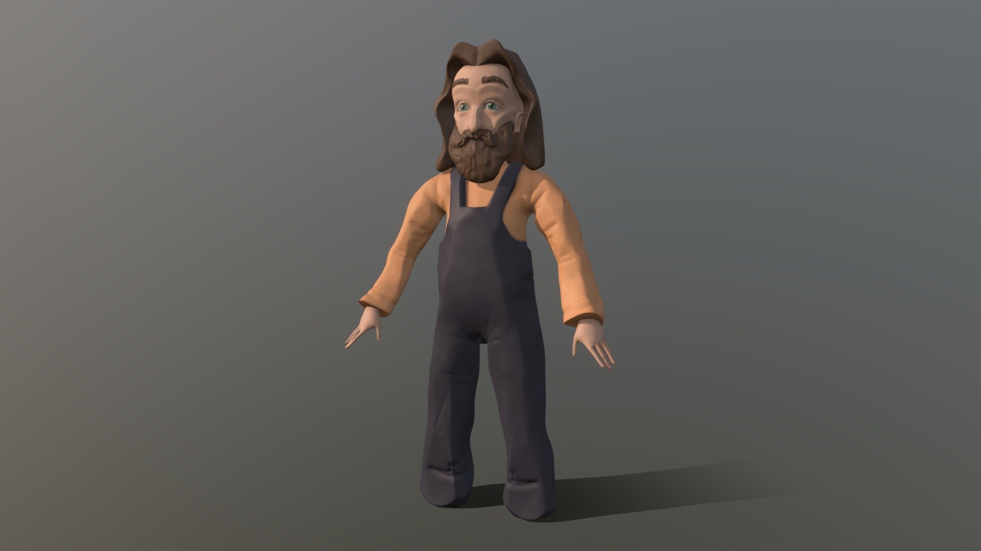 Fisherman 3d model