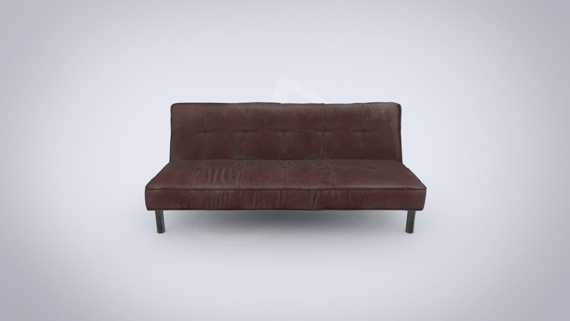 Sofa red leather 3d model