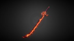 Lowpoly Lava Sword