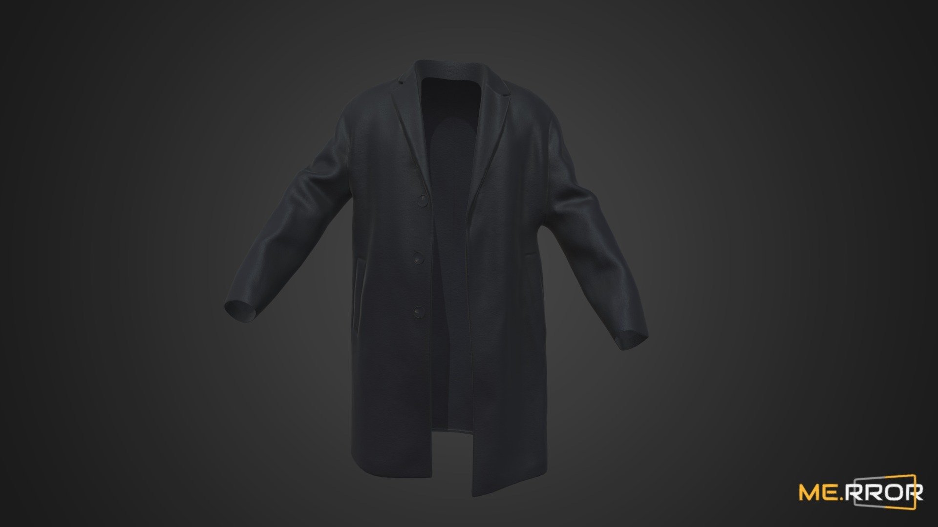 [Game-Ready] Navy Coat 3d model