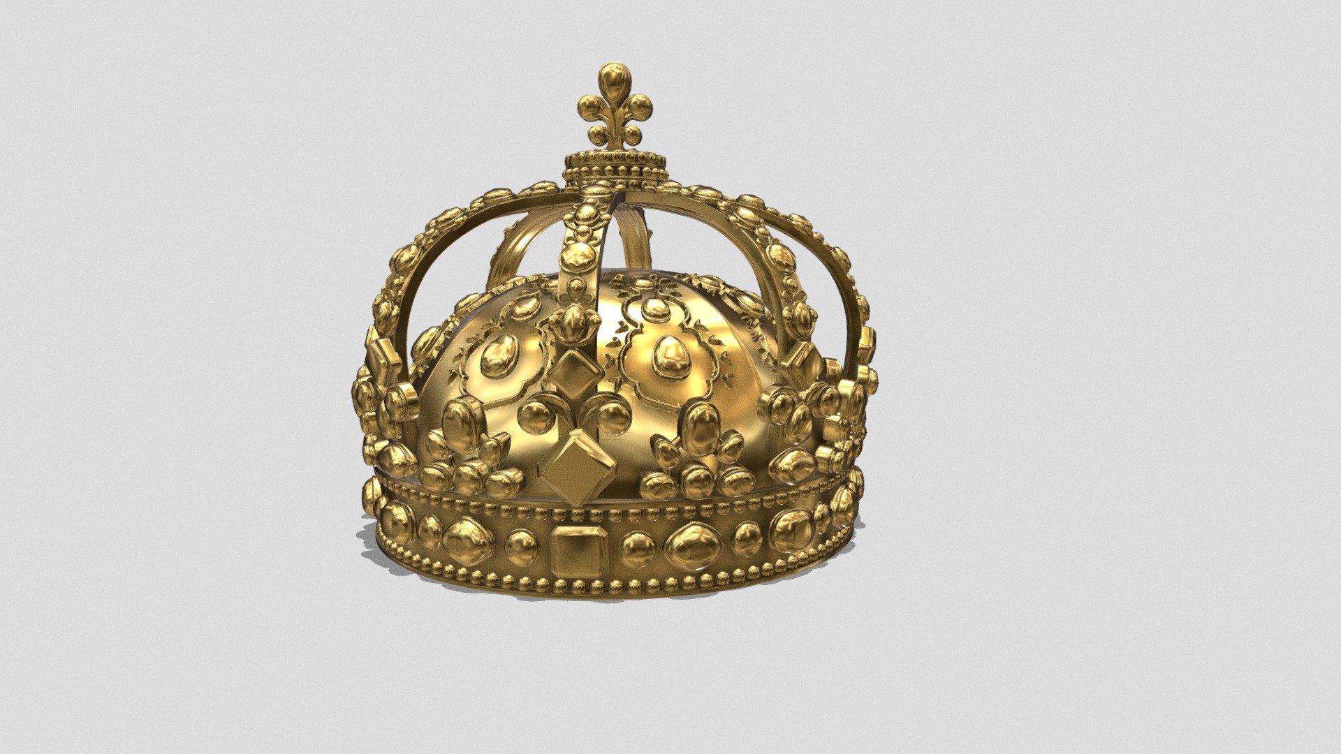 Crown of Louis 15 of France 3d model