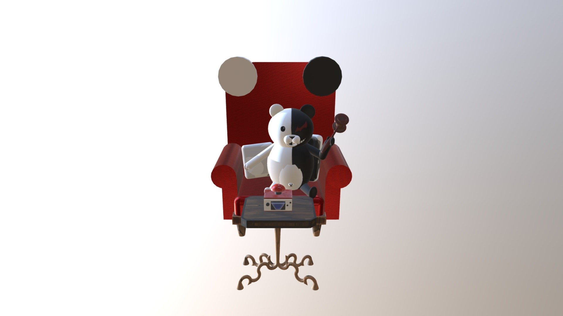 Monokuma 3D Model 3d model