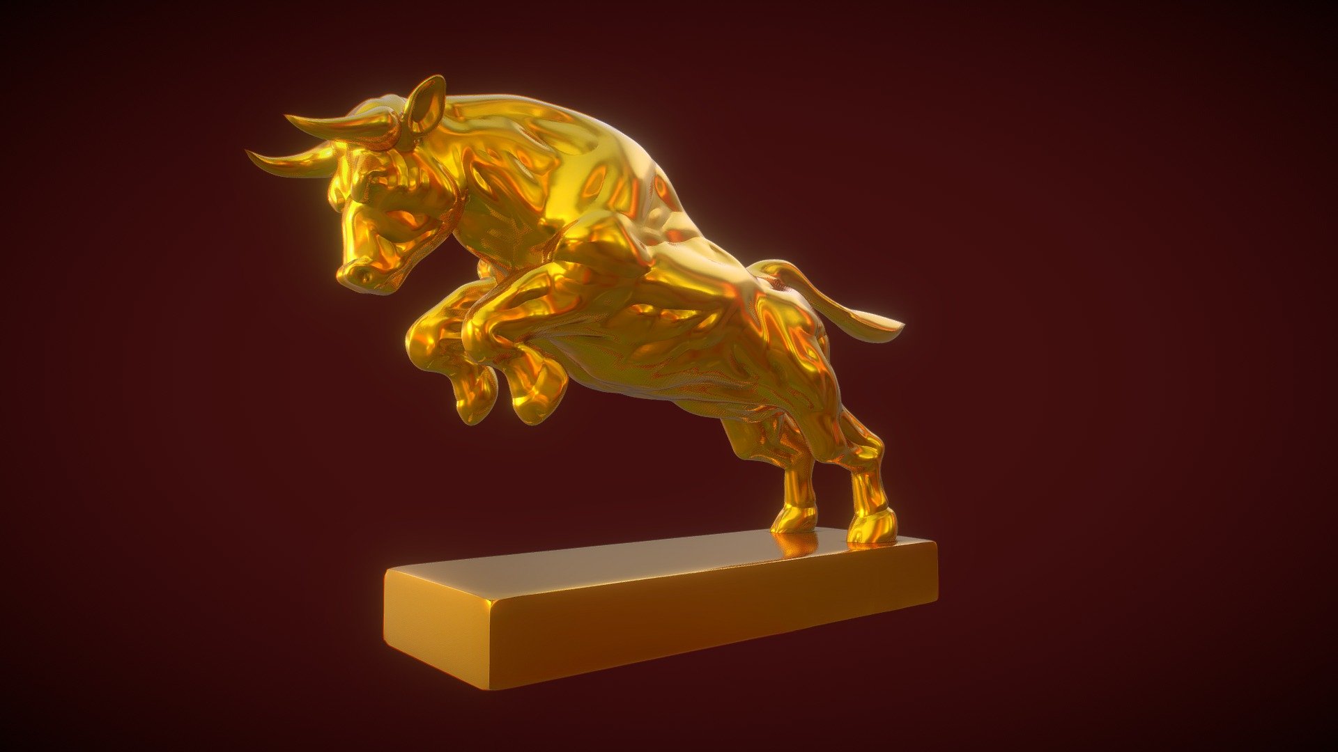 Angry bull 3d model