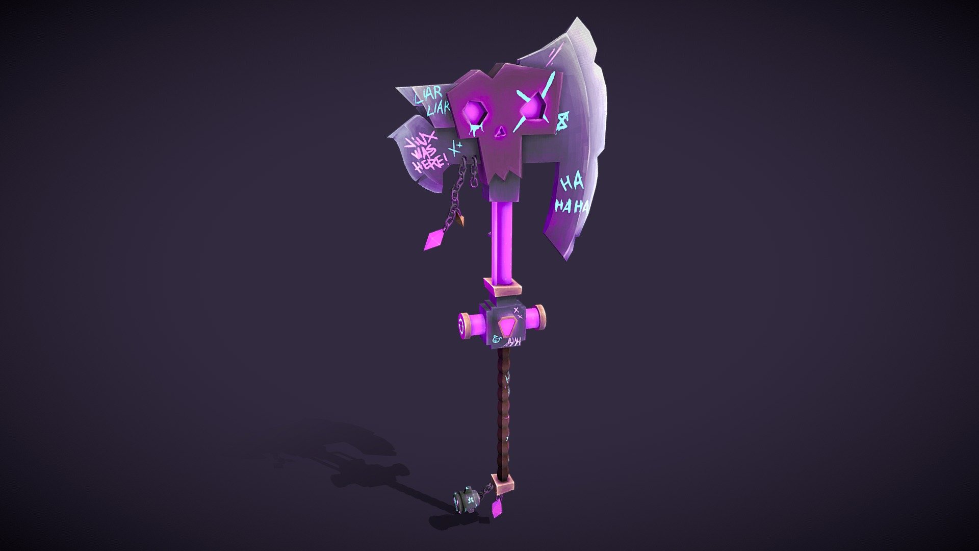 Arcane Shimmer Axe 3d model