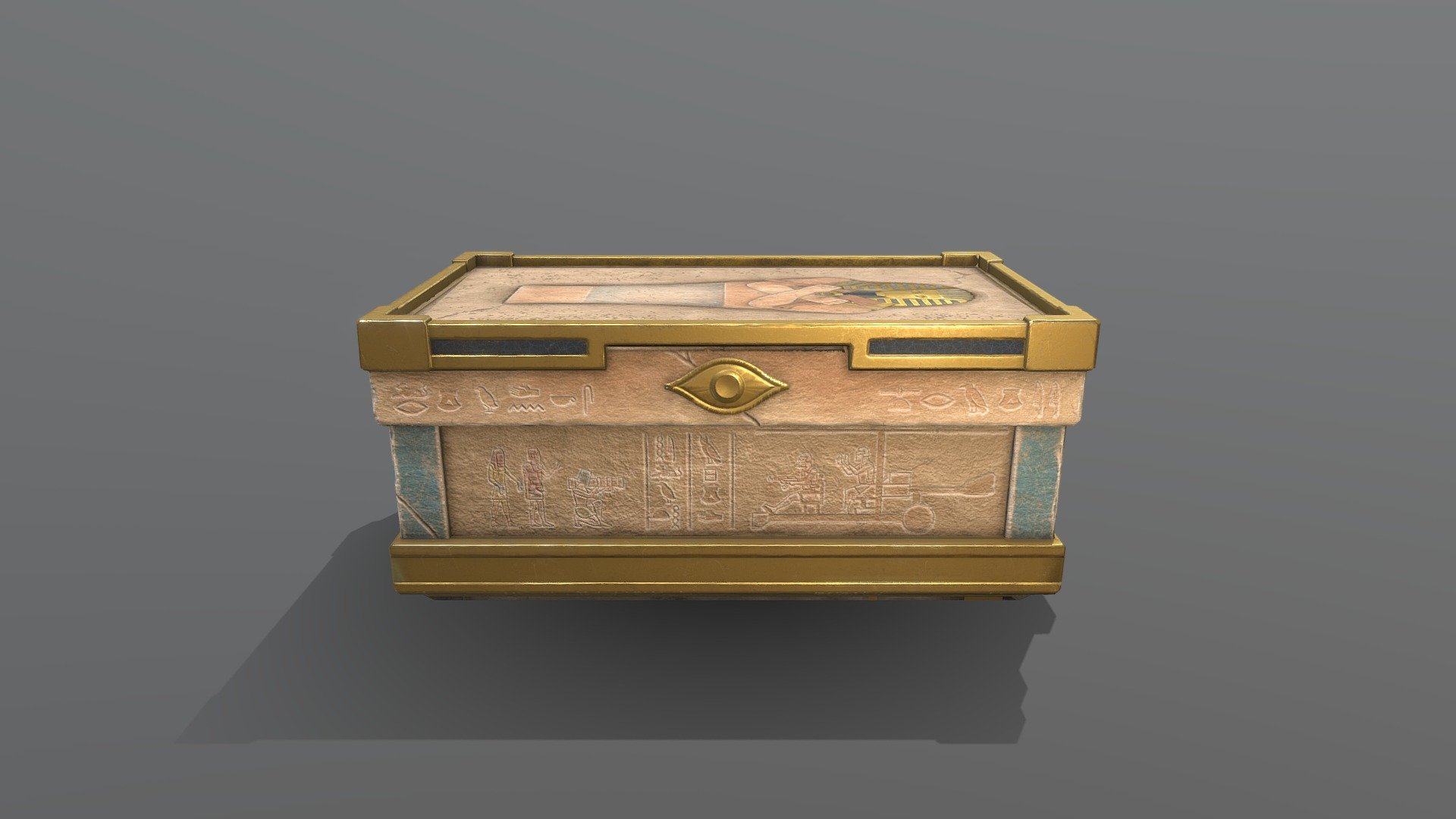 Hieroglyphic Large Box 3d model