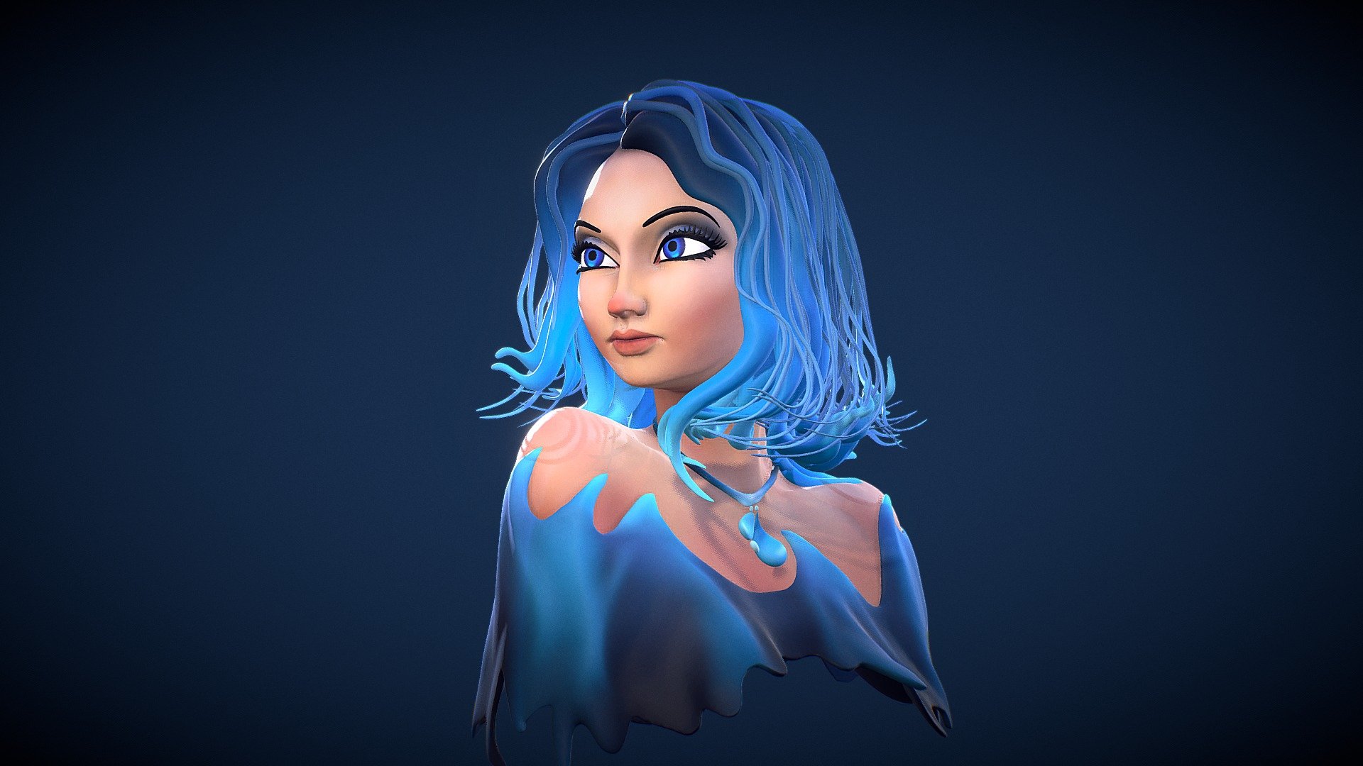 SAPHIRE GIRL 3d model