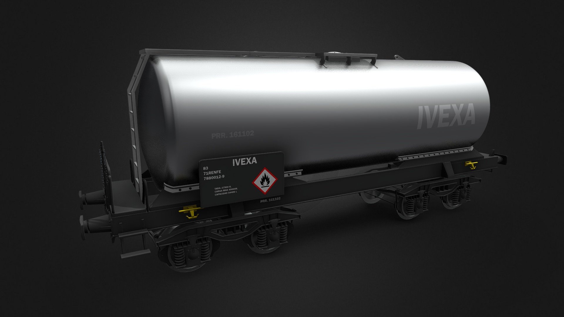 Cistern Wagon 3d model