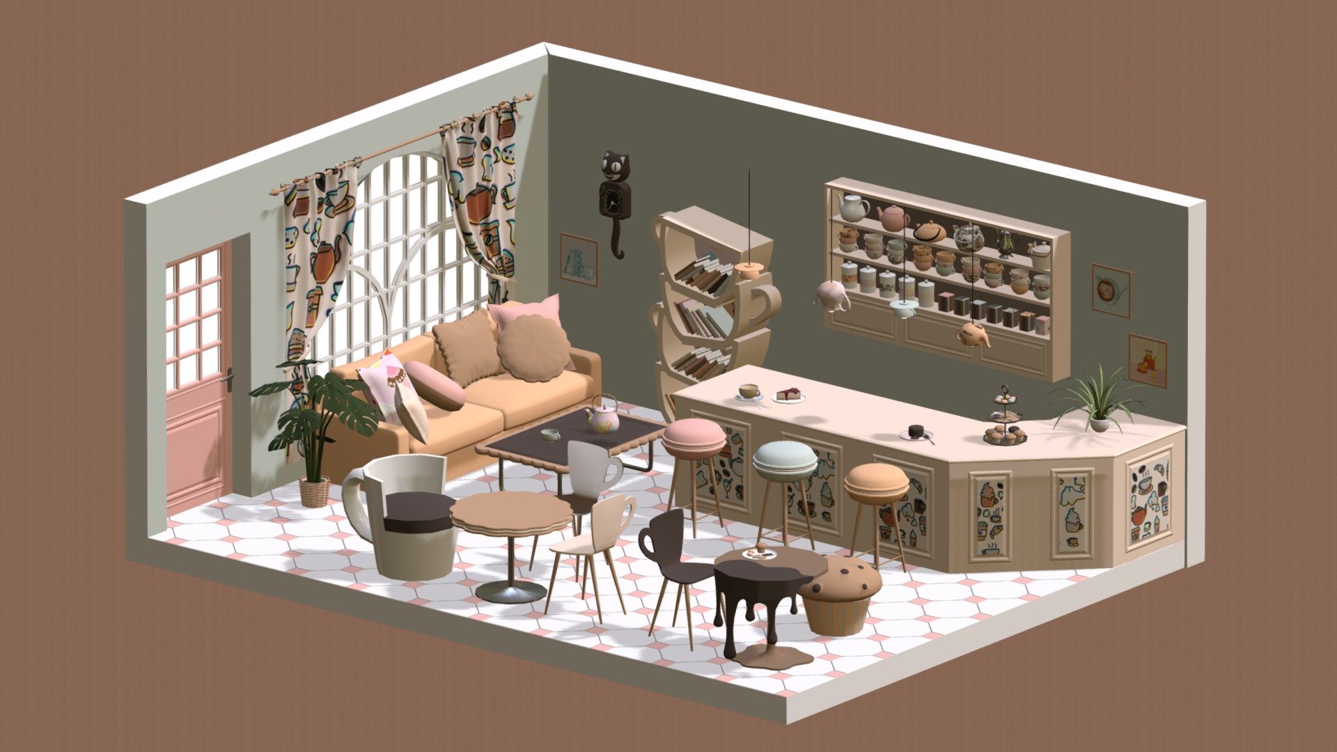 Teahouse 3d model