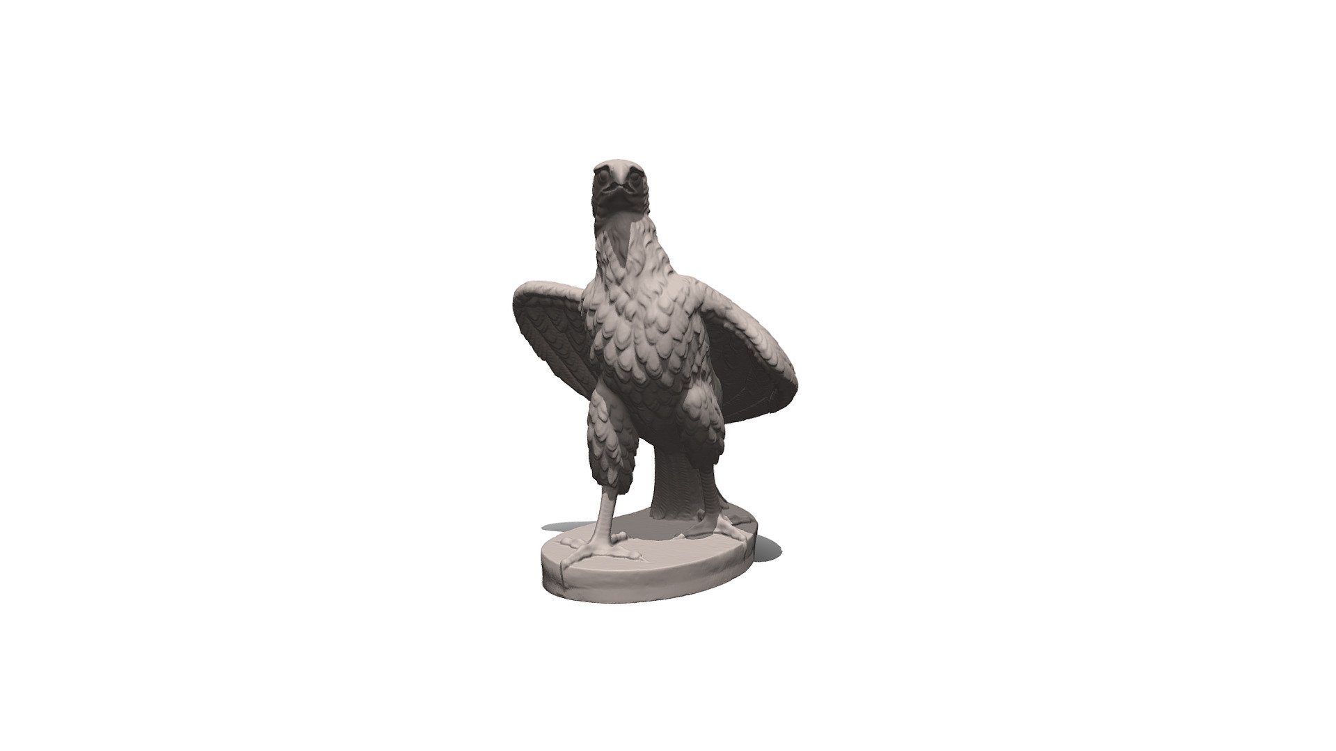 Stone Eagle Garden Statue 3d model