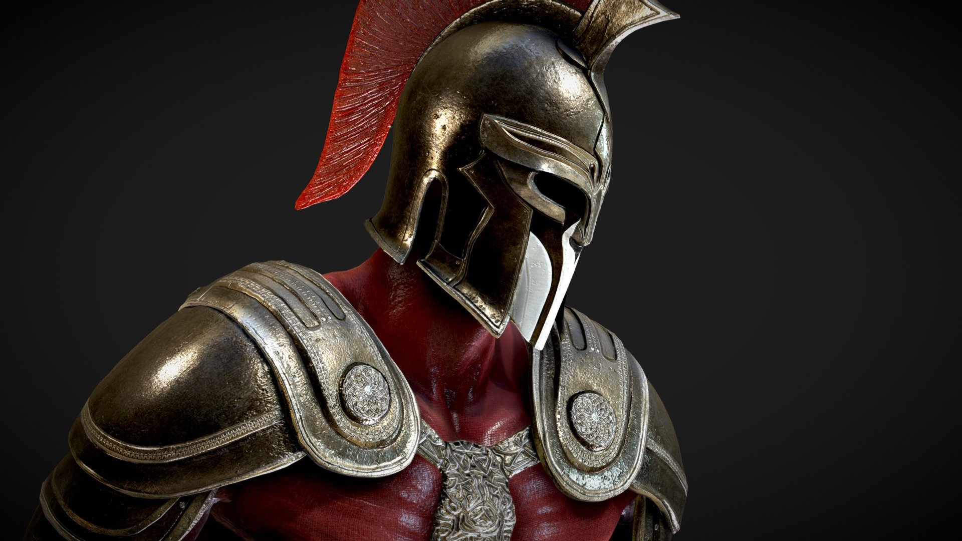 Spartan Warrior 3d model